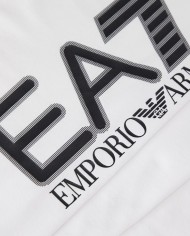 maglia bianca da uomo con maxi logo frontale | EA7 maglia bianca da uomo con maxi logo frontale | EA7