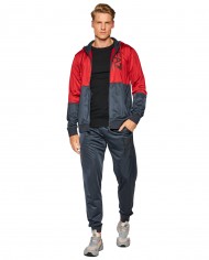 EA7 Armani Tuta Uomo 6KPV58 PJCNZ A-ET con Cappuccio Blu scuro Ross...