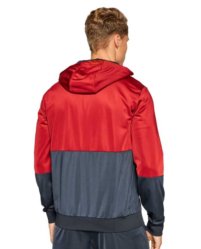 EA7 Armani Tuta Uomo 6KPV58 PJCNZ A-ET con Cappuccio Blu scuro Ross...