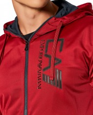 EA7 Armani Tuta Uomo 6KPV58 PJCNZ A-ET con Cappuccio Blu scuro Ross...