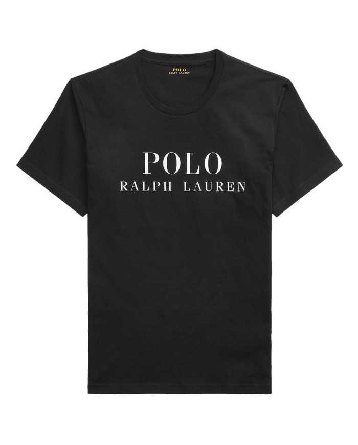 t-shirt nera da uomo con maxi stampa logata | RALPH LAUREN t-shirt nera da uomo con maxi stampa logata | RALPH LAUREN