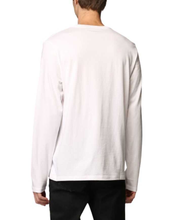maglia a manica lunga bianca da uomo logato sul petto | RALPH LAUREN maglia a manica lunga bianca da uomo logato sul petto | RALPH LAUREN