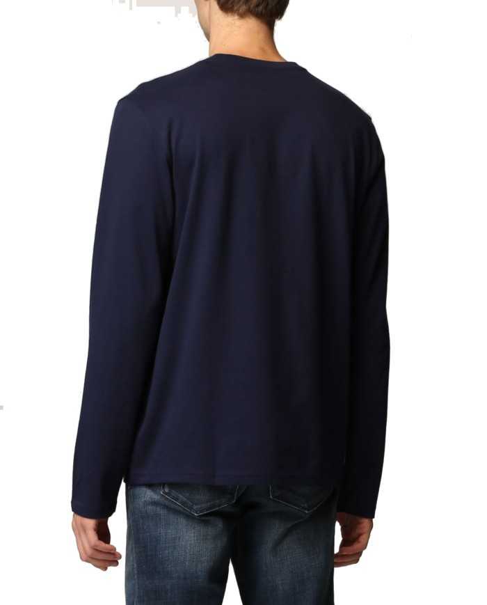 maglia a manica lunga navy da uomo logato sul petto | RALPH LAUREN maglia a manica lunga navy da uomo logato sul petto | RALPH LAUREN