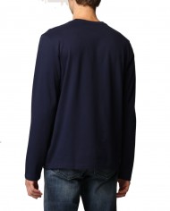 maglia a manica lunga navy da uomo logato sul petto | RALPH LAUREN