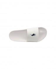 sandali bianchi da uomo con logo blu stampato su fascia | RALPH LAUREN sandali bianchi da uomo con logo blu stampato su fascia | RALPH LAUREN