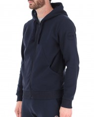 felpa navy da uomo con logo ricamato in tono sulla manica | COLMAR felpa navy da uomo con logo ricamato in tono sulla manica | COLMAR