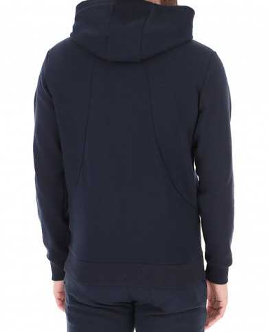 felpa navy da uomo con logo ricamato in tono sulla manica | COLMAR