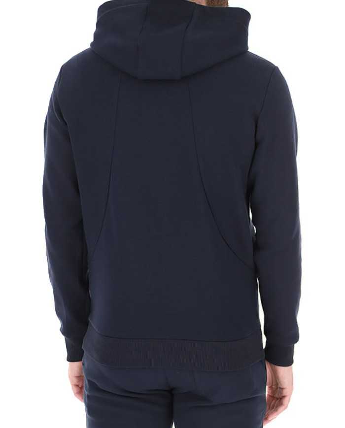 felpa navy da uomo con logo ricamato in tono sulla manica | COLMAR felpa navy da uomo con logo ricamato in tono sulla manica | COLMAR
