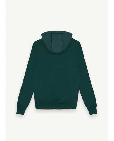 felpa sherwood da uomo con dettagli in nylon e logo | COLMAR