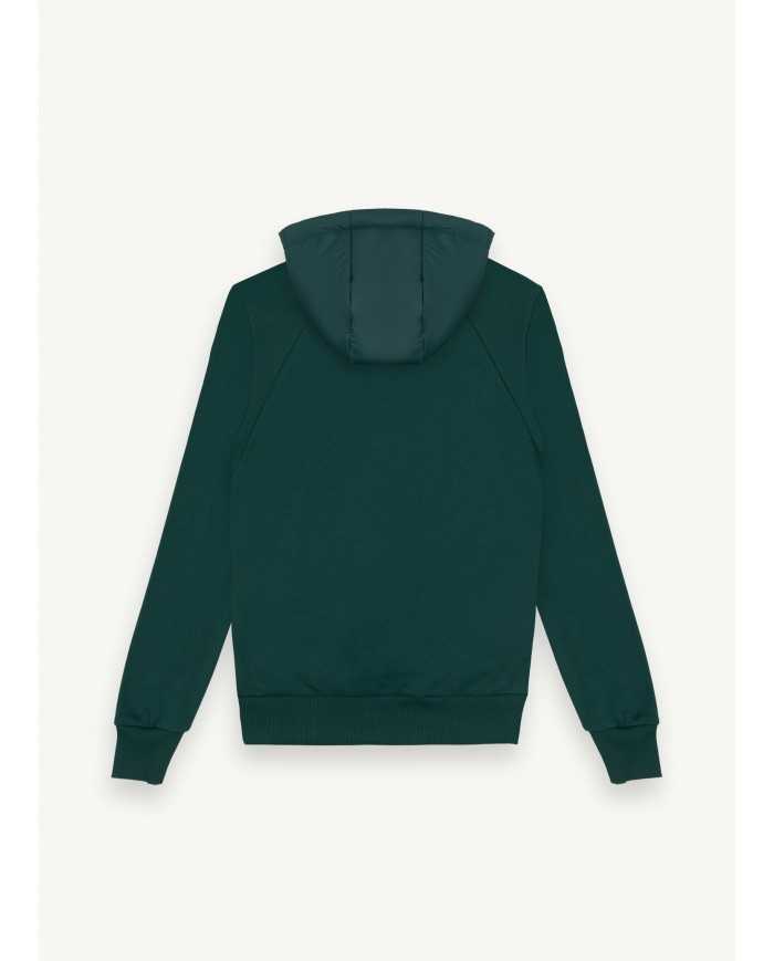 felpa sherwood da uomo con dettagli in nylon e logo | COLMAR felpa sherwood da uomo con dettagli in nylon e logo | COLMAR