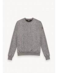 felpa grigia da uomo con effetto melange e logato su manica | COLMAR felpa grigia da uomo con effetto melange e logato su manica | COLMAR