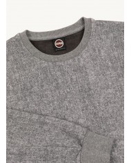 felpa grigia da uomo con effetto melange e logato su manica | COLMAR felpa grigia da uomo con effetto melange e logato su manica | COLMAR