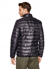 piumino nero da uomo con logo stampato sul petto | EA7