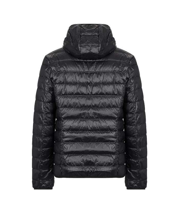piumino nero da uomo con logo oro sul petto | EA7 piumino nero da uomo con logo oro sul petto | EA7