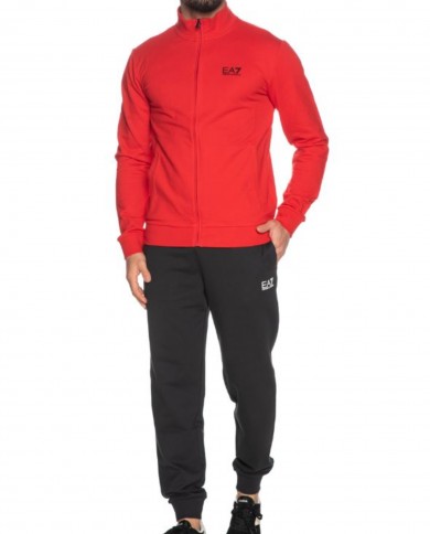 Felpa emporio armani rossa clearance