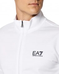 tuta bianca e nera da uomo con felpa e pantalone logati | EA7 tuta bianca e nera da uomo con felpa e pantalone logati | EA7