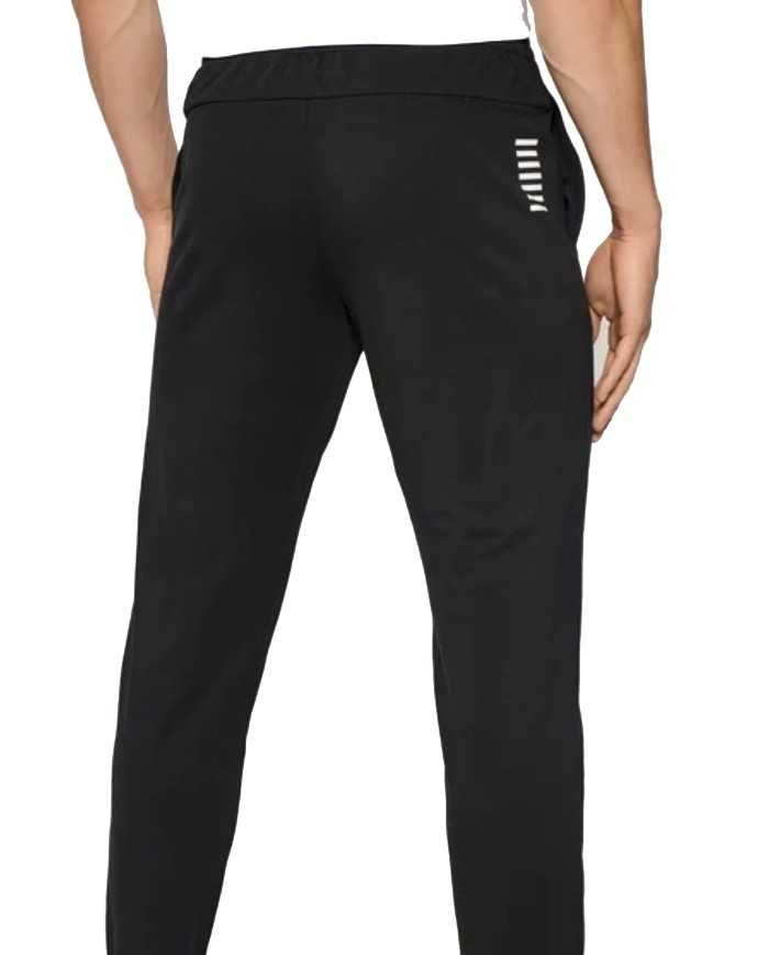 tuta bianca e nera da uomo con felpa e pantalone logati | EA7 tuta bianca e nera da uomo con felpa e pantalone logati | EA7