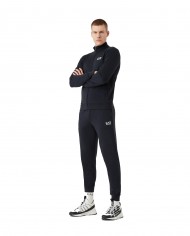 tuta night blue da uomo on felpa e pantaloni logati in contrasto | EA7 tuta night blue da uomo on felpa e pantaloni logati in contrasto | EA7