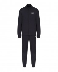tuta night blue da uomo on felpa e pantaloni logati in contrasto | EA7 tuta night blue da uomo on felpa e pantaloni logati in contrasto | EA7