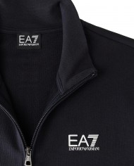tuta night blue da uomo on felpa e pantaloni logati in contrasto | EA7 tuta night blue da uomo on felpa e pantaloni logati in contrasto | EA7