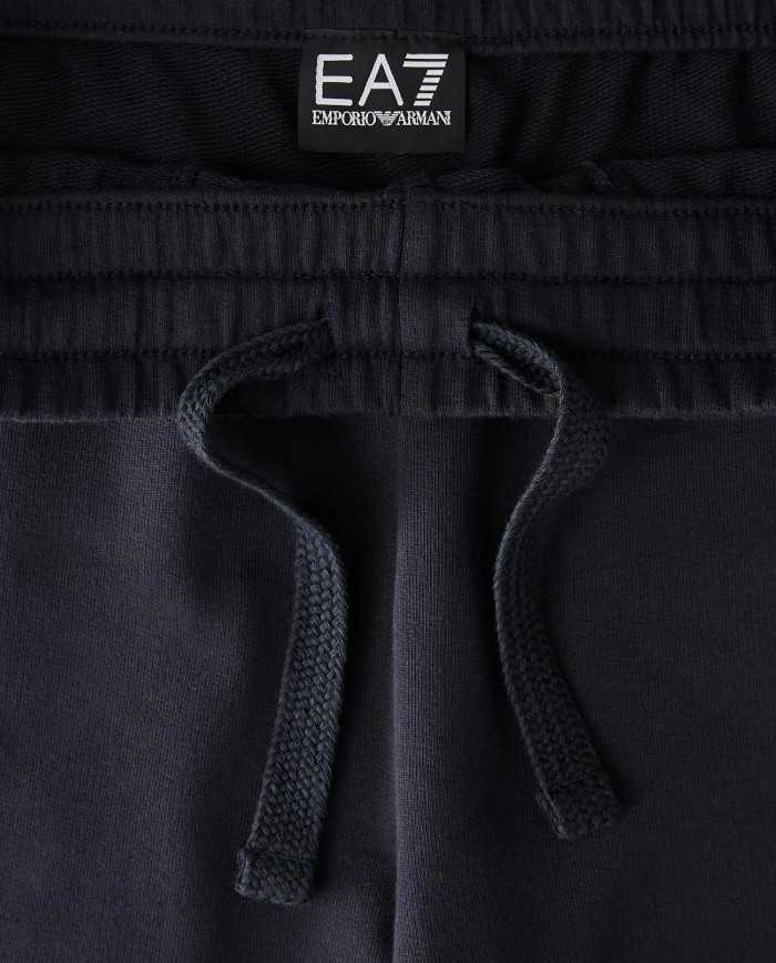 tuta night blue da uomo on felpa e pantaloni logati in contrasto | EA7 tuta night blue da uomo on felpa e pantaloni logati in contrasto | EA7