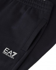 tuta night blue da uomo on felpa e pantaloni logati in contrasto | EA7 tuta night blue da uomo on felpa e pantaloni logati in contrasto | EA7
