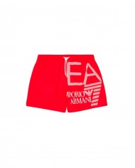 costume mare stile boxer rosso da uomo con maxi logo | EA7 costume mare stile boxer rosso da uomo con maxi logo | EA7
