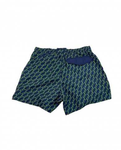 costume mare boxer blu navy da uomo con motivo logato all-over | EA7