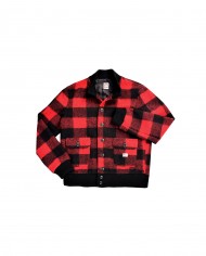 giubbino rosso da uomo con motivo check a quadri | BOB giubbino rosso da uomo con motivo check a quadri | BOB
