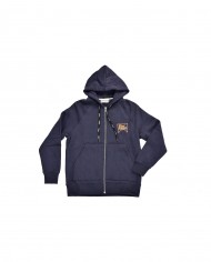 felpa blue navy da uomo con logo patch ricamata sul petto | ROY ROGER'S felpa blue navy da uomo con logo patch ricamata sul petto | ROY ROGER'S