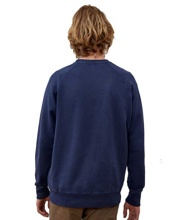 felpa blue uomo con taschino denim e dettagli ricamati | ROY ROGER'S felpa blue uomo con taschino denim e dettagli ricamati | ROY ROGER'S