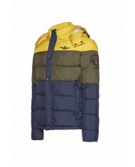 AERONAUTICA MILITARE Piumino Uomo AB1768 A-TI Cappuccio Giallo Verd...