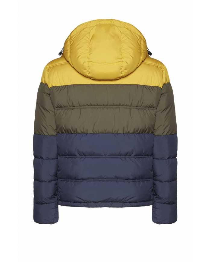 AERONAUTICA MILITARE Piumino Uomo AB1768 A-TI Cappuccio Giallo Verd...