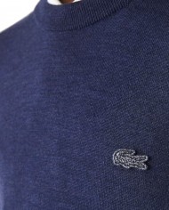 maglia blu cina da uomo con coccodrillo ricamato in tono | LACOSTE maglia blu cina da uomo con coccodrillo ricamato in tono | LACOSTE