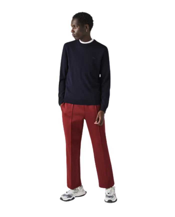 maglia blue navy da uomo con coccodrillo ricamato in tono | LACOSTE maglia blue navy da uomo con coccodrillo ricamato in tono | LACOSTE