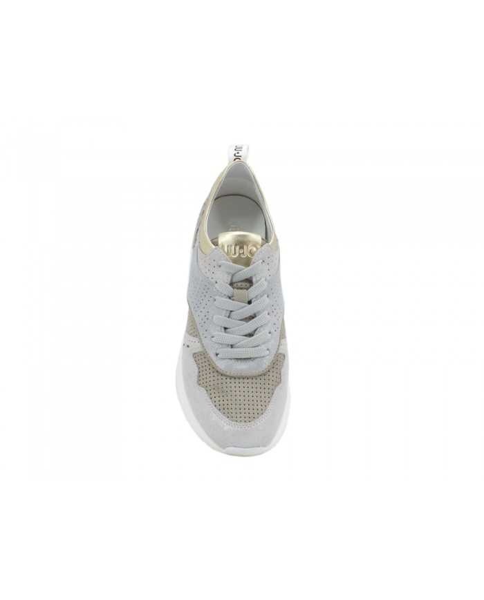 sneakers argento donna con dettagli lurex e logo traforato | LIU JO sneakers argento donna con dettagli lurex e logo traforato | LIU JO