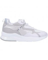 sneakers bianco donna con paillettes all-over argentate | LIU JO sneakers bianco donna con paillettes all-over argentate | LIU JO