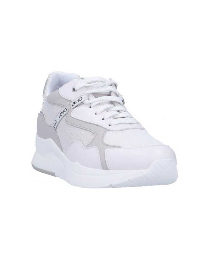 sneakers bianco donna con paillettes all-over argentate | LIU JO sneakers bianco donna con paillettes all-over argentate | LIU JO