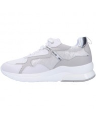 sneakers bianco donna con paillettes all-over argentate | LIU JO sneakers bianco donna con paillettes all-over argentate | LIU JO