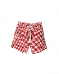 costume mare stile boxer rosso da uomo con fantasia a fiori | MALO costume mare stile boxer rosso da uomo con fantasia a fiori | MALO