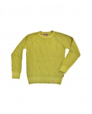 maglione senape da uomo ricamato in Italia | BOB