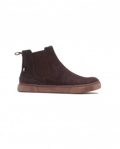 stivaletto brown uomo etichetta logata sopra e dietro | WALK IN PITAS