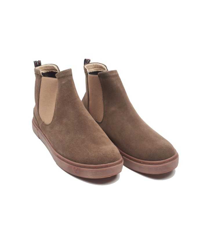 stivaletto kaki uomo etichetta logata sopra e dietro | WALK IN PITAS