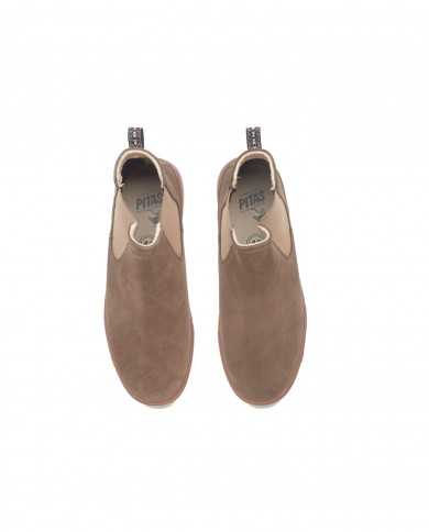 stivaletto kaki uomo etichetta logata sopra e dietro | WALK IN PITAS