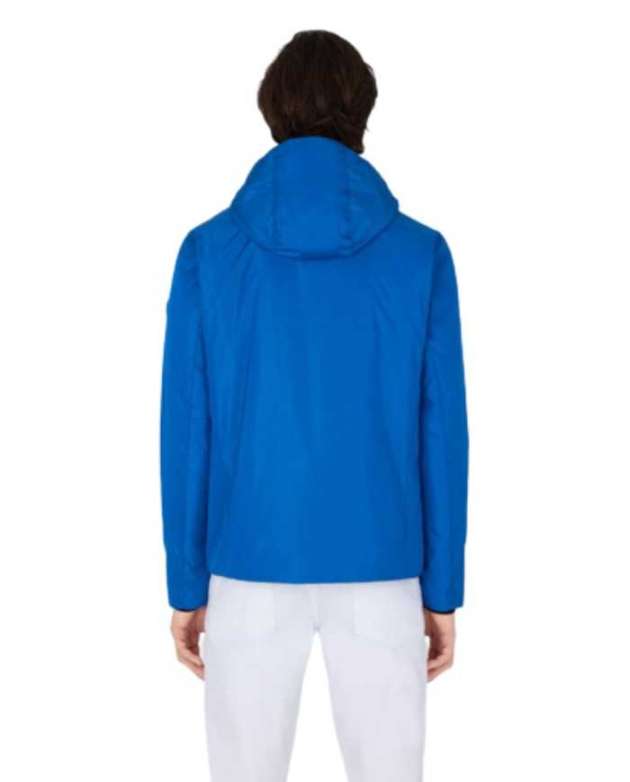 giacca waterproof astral blue da uomo logato su manica | SAVE THE DUCK giacca waterproof astral blue da uomo logato su manica | SAVE THE DUCK