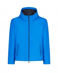 giacca waterproof astral blue da uomo logato su manica | SAVE THE DUCK giacca waterproof astral blue da uomo logato su manica | SAVE THE DUCK