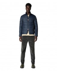 piumino blue black da uomo logato in contrasto | SAVE THE DUCK piumino blue black da uomo logato in contrasto | SAVE THE DUCK