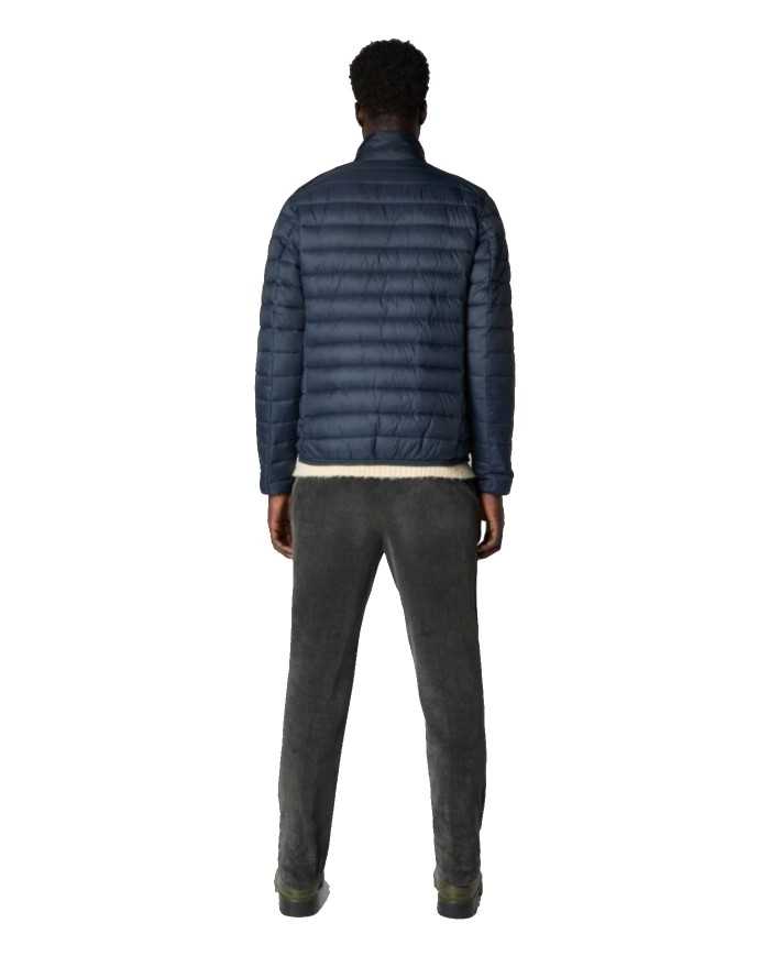 piumino blue black da uomo logato in contrasto | SAVE THE DUCK piumino blue black da uomo logato in contrasto | SAVE THE DUCK