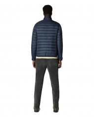 piumino blue black da uomo logato in contrasto | SAVE THE DUCK piumino blue black da uomo logato in contrasto | SAVE THE DUCK
