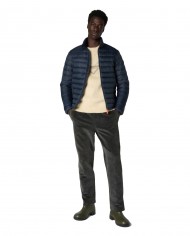 piumino blue black da uomo logato in contrasto | SAVE THE DUCK piumino blue black da uomo logato in contrasto | SAVE THE DUCK